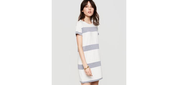 Loft Lou & Grey Striped Signaturesoft Tee Dress