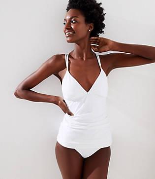 Loft Beach Metallic Bar Tankini Top