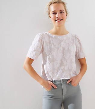 Loft Floral Jacquard Tee