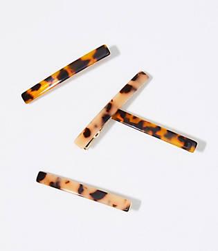 Loft Resin Barrette Set