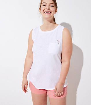 Loft Plus Flamingo Pocket Shell