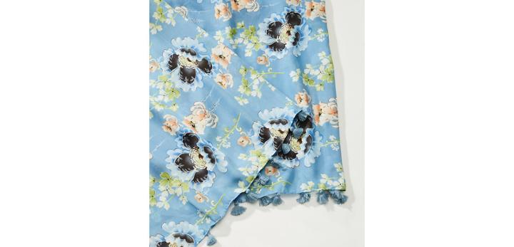 Loft Blossom Tassel Infinity Scarf