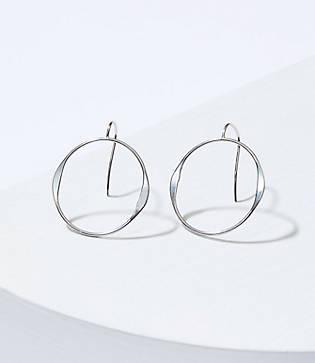 Loft Open Circle Drop Earrings