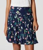Loft Valley Floral Pleated Skirt