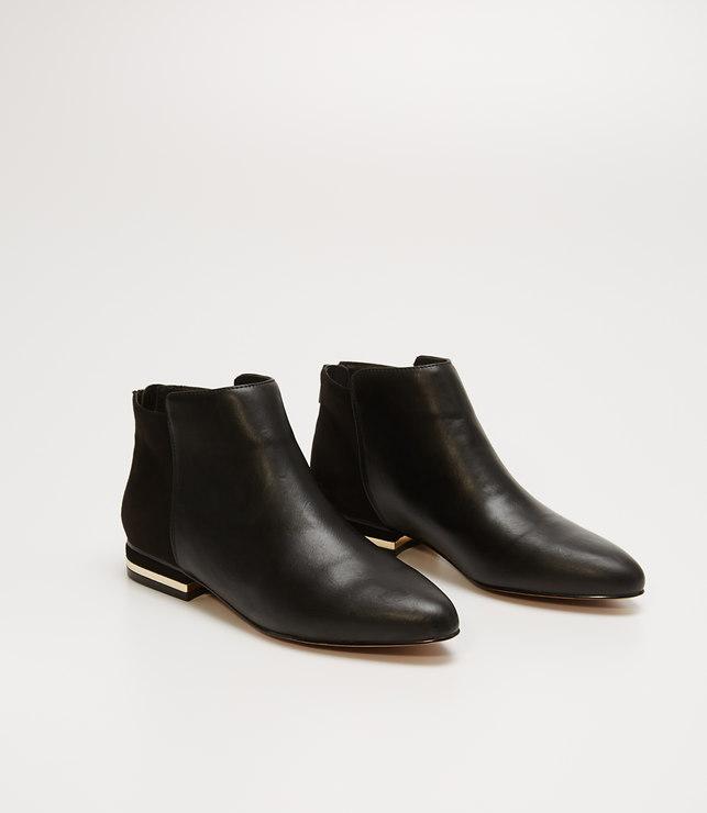 Loft Metallic Trim Booties