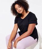 Loft Plus Double Flounce Sleeve Tee