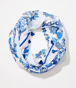 Loft Pineapple Dream Tassel Scarf