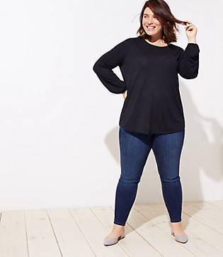 Loft Plus Shirred Back Tee