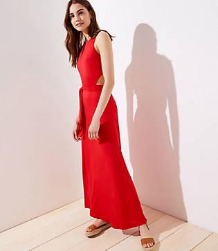 Loft Beach Striped Slit Wide Leg Crop Pants