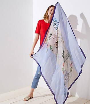 Loft Palm Vibes Scarf