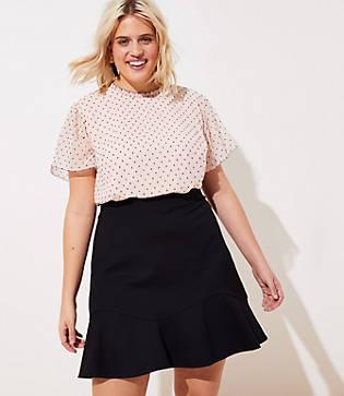 Loft Plus Flounce Skirt