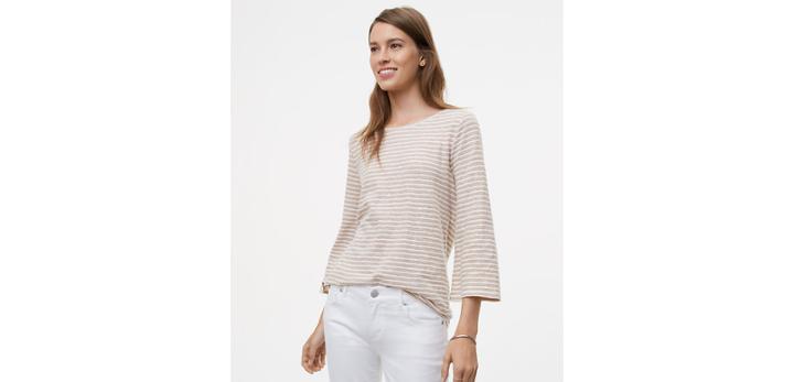 Loft Shimmer Stripe Tee