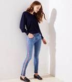 Loft Modern Skinny Jeans In Velvet Stripe