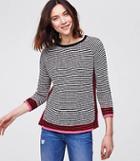 Loft Textured Mixed Stripe Sweater