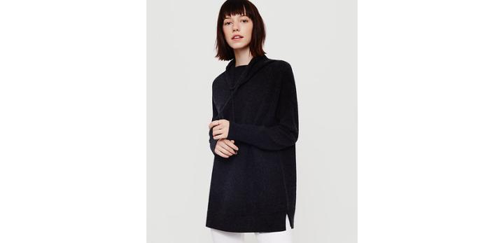 Loft Lou & Grey Cashmere Drawstring Sweater