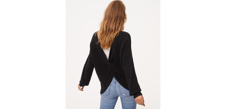 Loft Twist Back Sweater