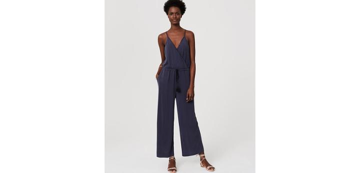 Loft Beach Lacy Drawstring Jumpsuit