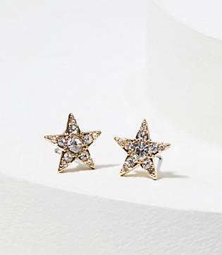 Loft Crystal Star Stud Earrings