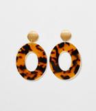 Loft Modern Tortoiseshell Print Drop Earrings