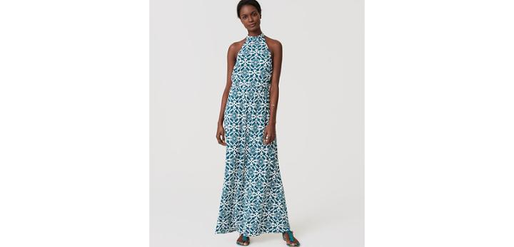 Loft Beach Maui Dream Halter Maxi Dress