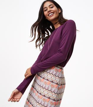 Loft Seamed Long Sleeve Tee