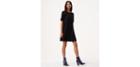 Loft Covered Button Swing Dress