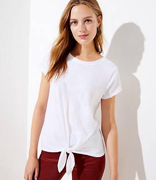 Loft Tie Front Tee