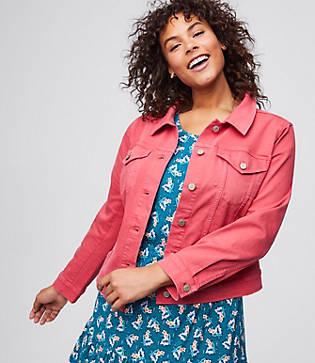 Loft Plus Pastel Denim Jacket