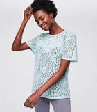 Loft Mixed Floral Lace Top