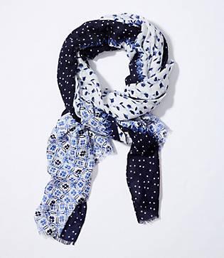Loft Floral Dot Scarf
