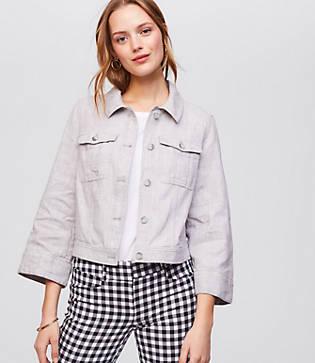 Loft Relaxed Linen Cotton Jacket