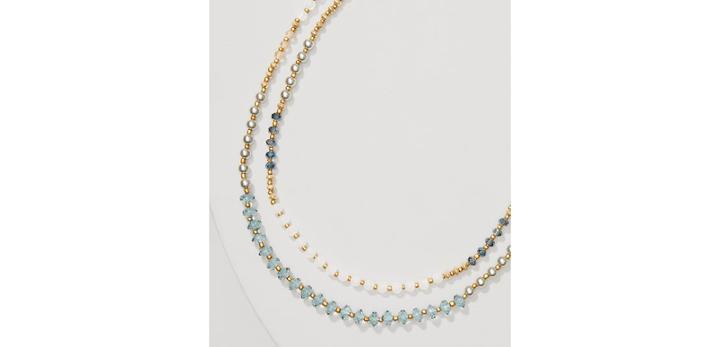 Loft Pearlized Double Strand Necklace