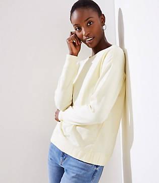 Loft Gathered Back Sweatshirt