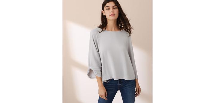 Loft Lou & Grey Signaturesoft Twist Sleeve Top