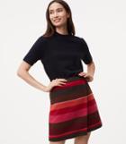 Loft Striped Wrap Skirt