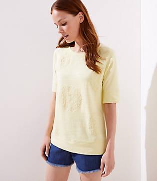 Loft Applique Sweatshirt Tee