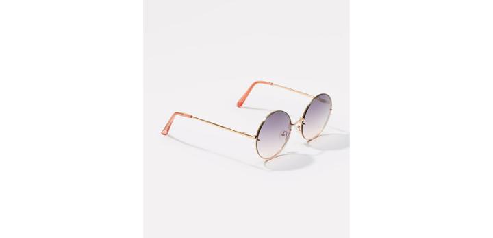 Loft Rimless Round Sunglasses