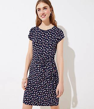 Loft Daisy Flounce Flare Dress