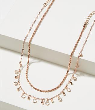 Loft Double Layered Dangle Choker