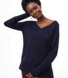 Loft Refined V-neck Tunic Sweater