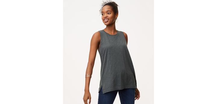 Loft Vintage Soft Side Slit Tank