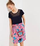 Loft Butterfly Garden Pocket Drawstring Skirt