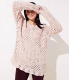 Loft Plus Lacy Knit Sweater