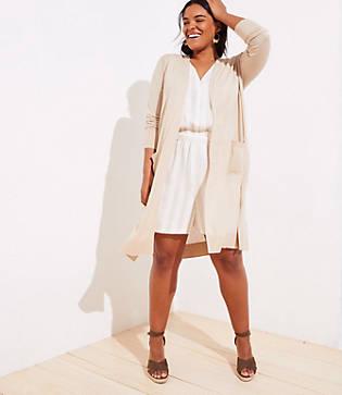Loft Plus Open Pocket Cardigan