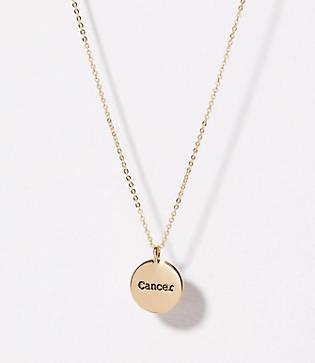 Loft Cancer Pendant Necklace
