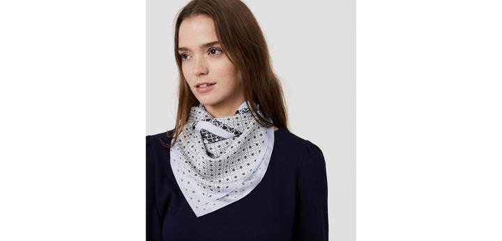 Loft Mosaic Square Silk Scarf