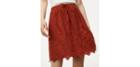 Loft Floral Embroidered Drawstring Skirt