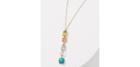 Loft Stacked Crystal Stone Necklace