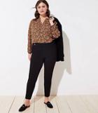 Loft Plus Slim Button Tab Waist Pencil Pants
