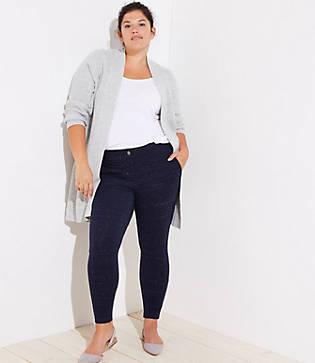 Loft Plus Leggings In Speckled Patch Pocket